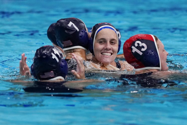 US overwhelms Spain for 3rd straight water polo gold
